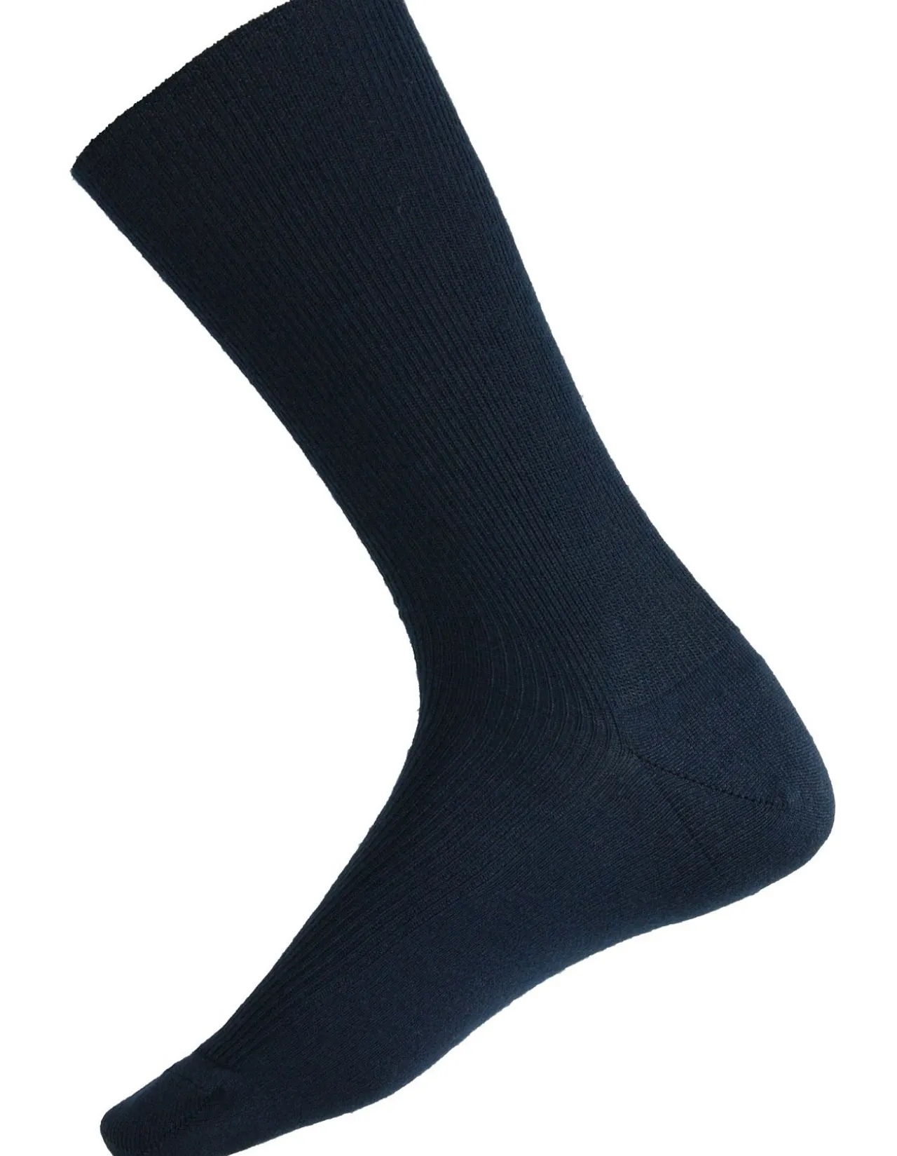 60% FINE MERINO WOOL RIBBED LOW PRESSURE HEALTH SOCK MEDIUM