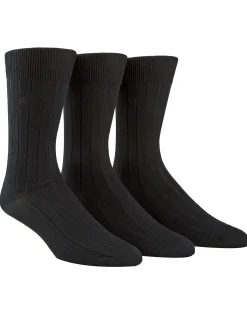 3 Pack Cotton Rich Dress Rib Socks