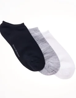 3 pack women's assorted invisible no show sock
