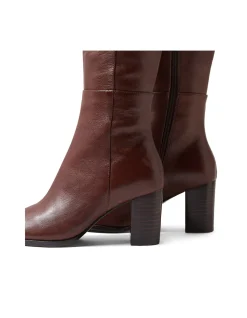 ABLE MI CHOC BROWN HEEL LEATHER