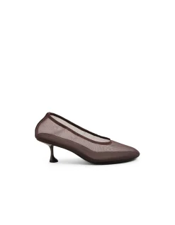 ABRIGHT CHOC MESH HEELS