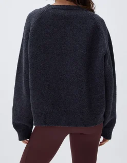 ADA Oversized Knit Logo Crew Sweatshirt