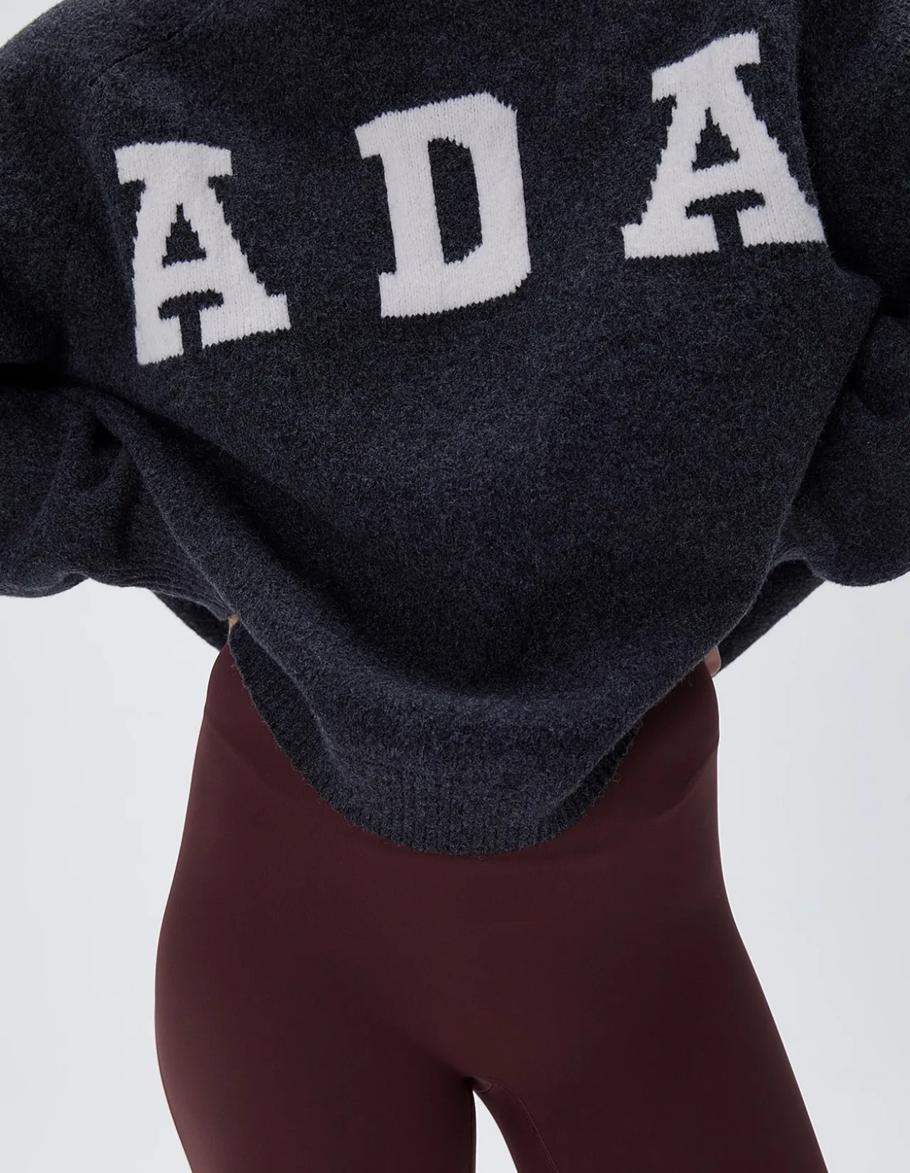 ADA Oversized Knit Logo Crew Sweatshirt