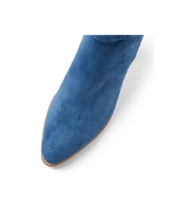 Adaru Suede Wrap Strap Block Heel Boots