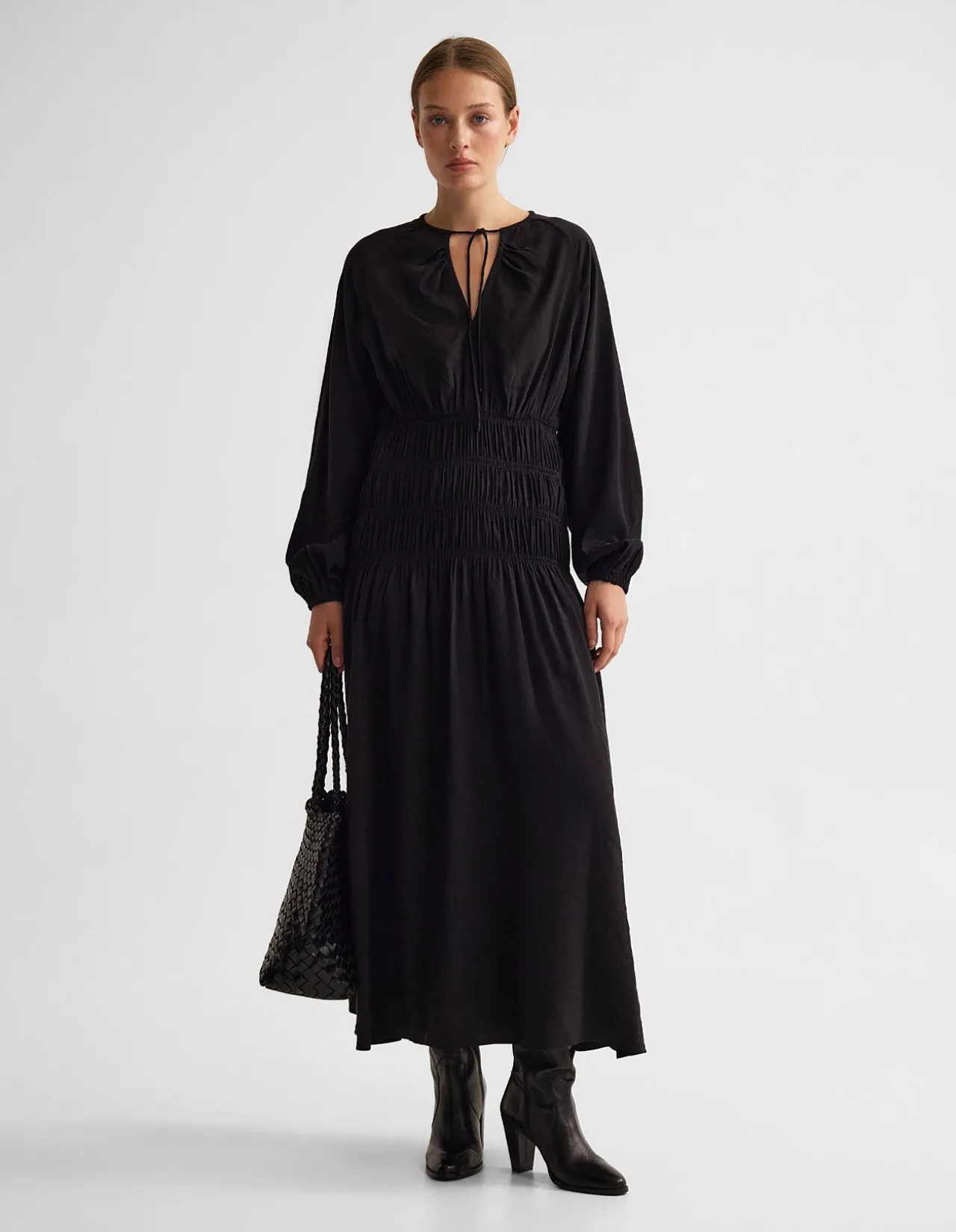 ADDISON RAYON BLEND DRESS