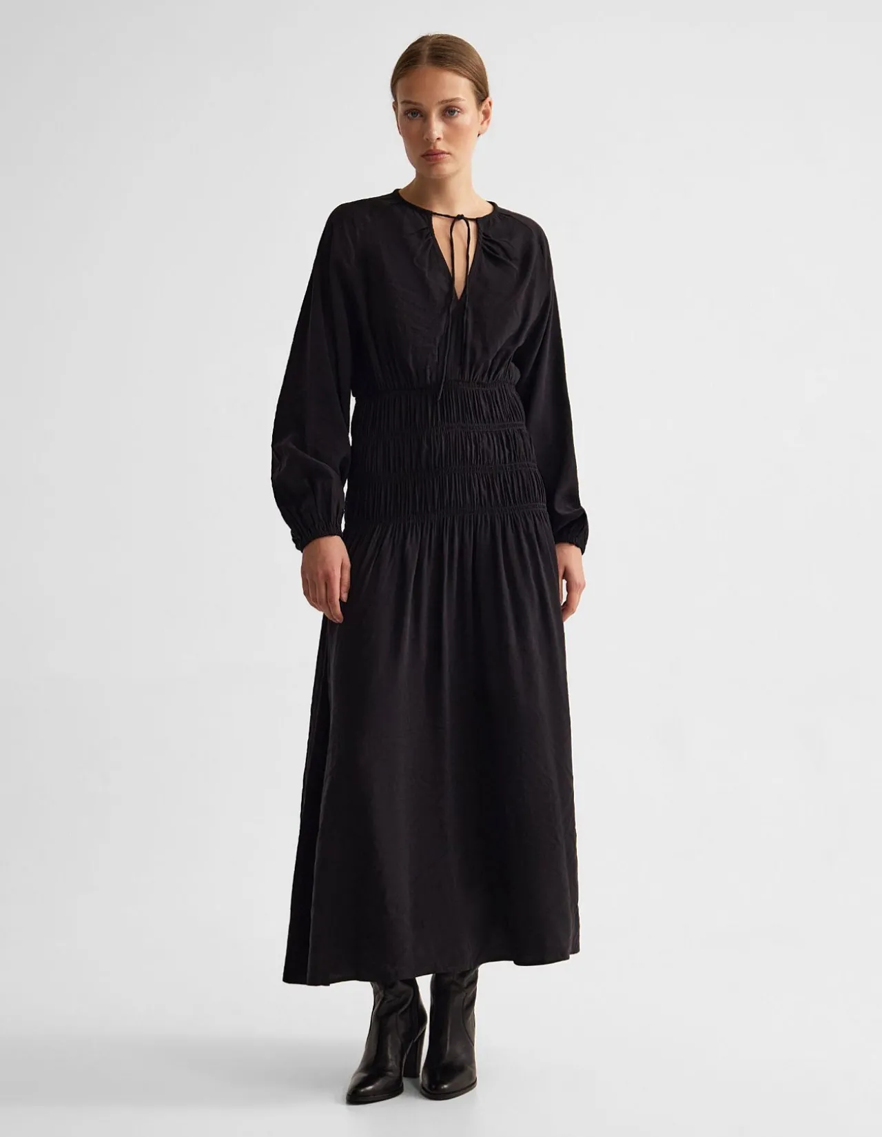 ADDISON RAYON BLEND DRESS