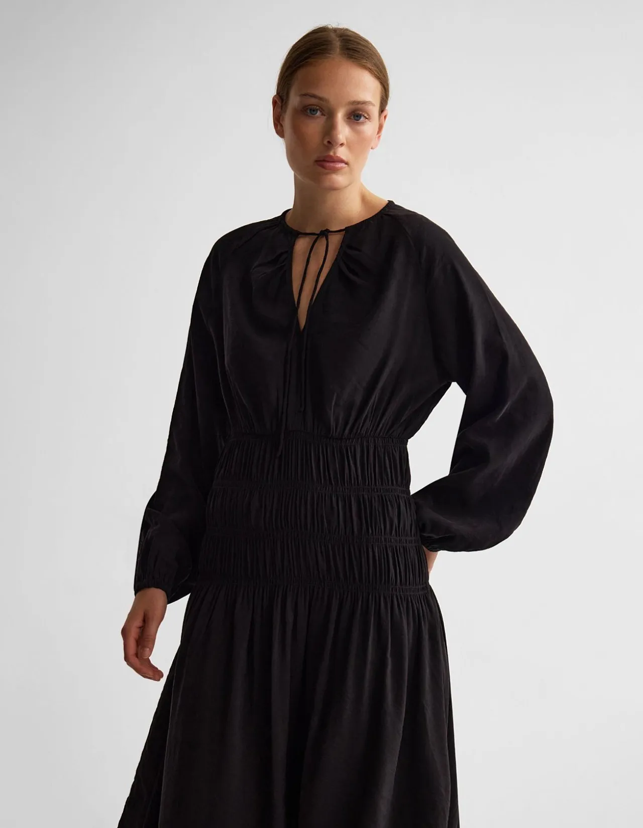 ADDISON RAYON BLEND DRESS