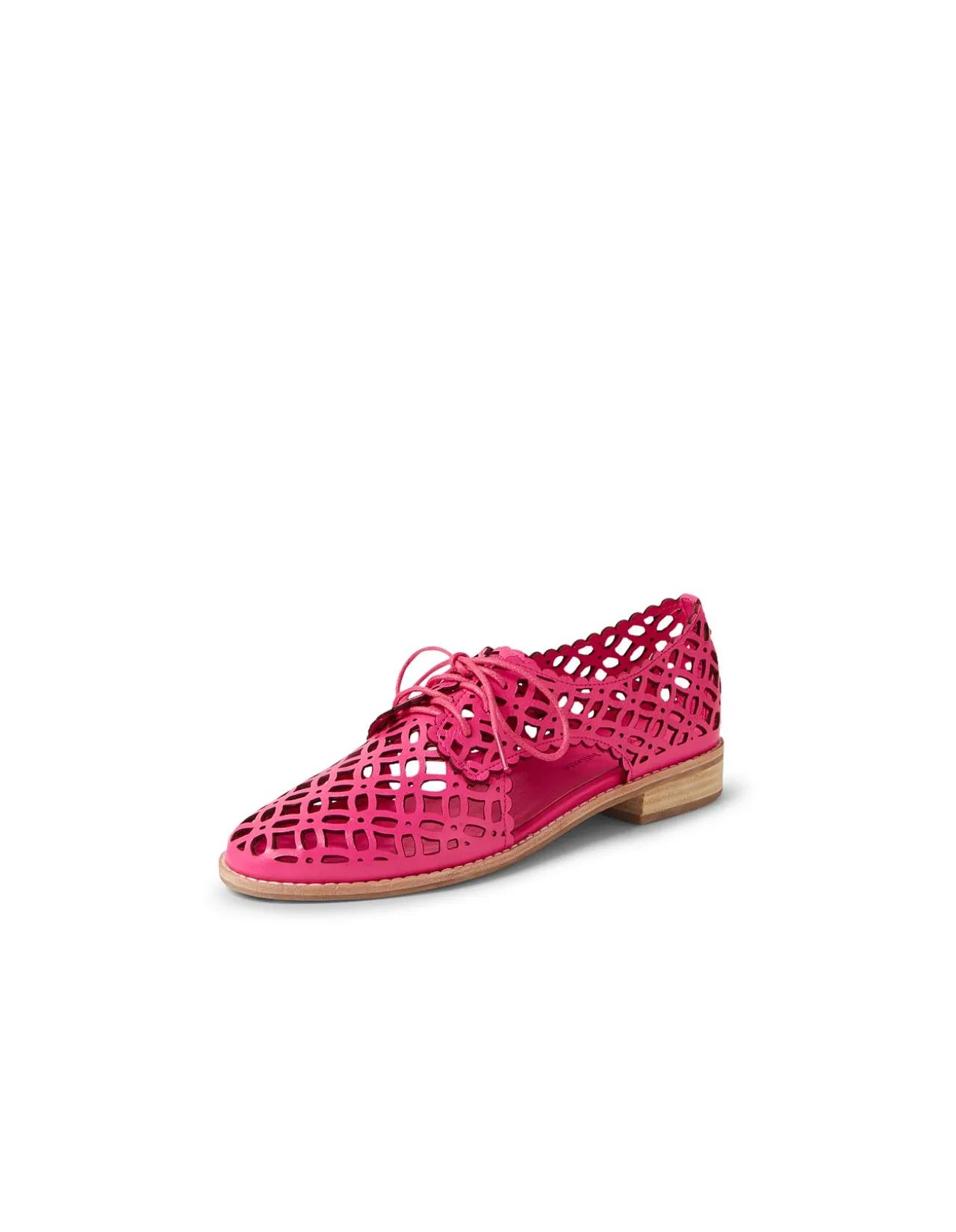 ADDYST Cut Out Leather Lace Up Flats