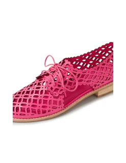 ADDYST Cut Out Leather Lace Up Flats