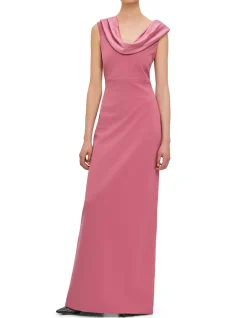 ADELE DRAPED NECKLINE MAXI DRESS