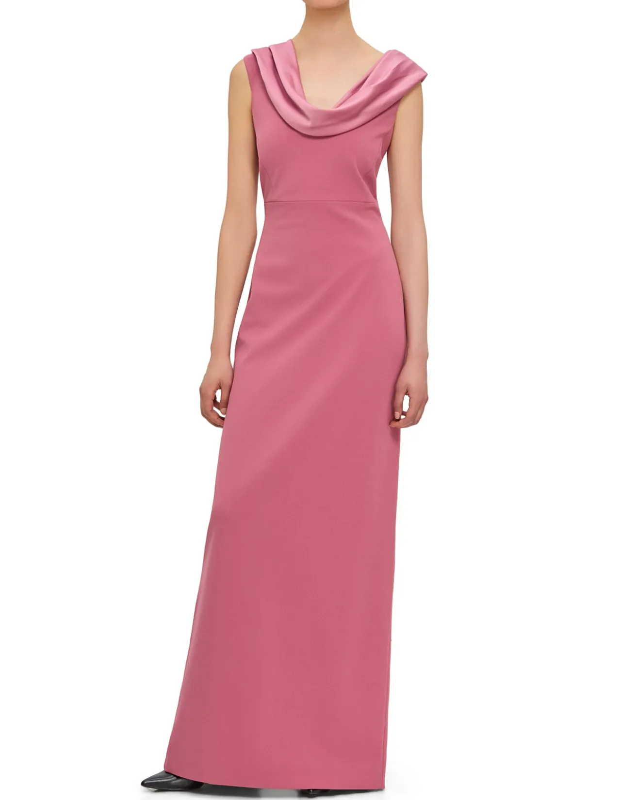 ADELE DRAPED NECKLINE MAXI DRESS