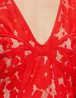ADELINE LACE MIDI DRESS