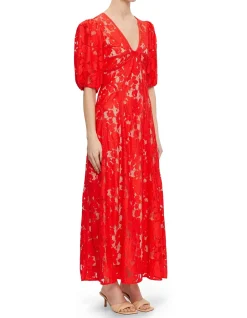 ADELINE LACE MIDI DRESS