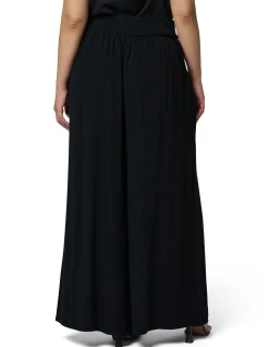 Adina High Waist Black Wide Leg Pant
