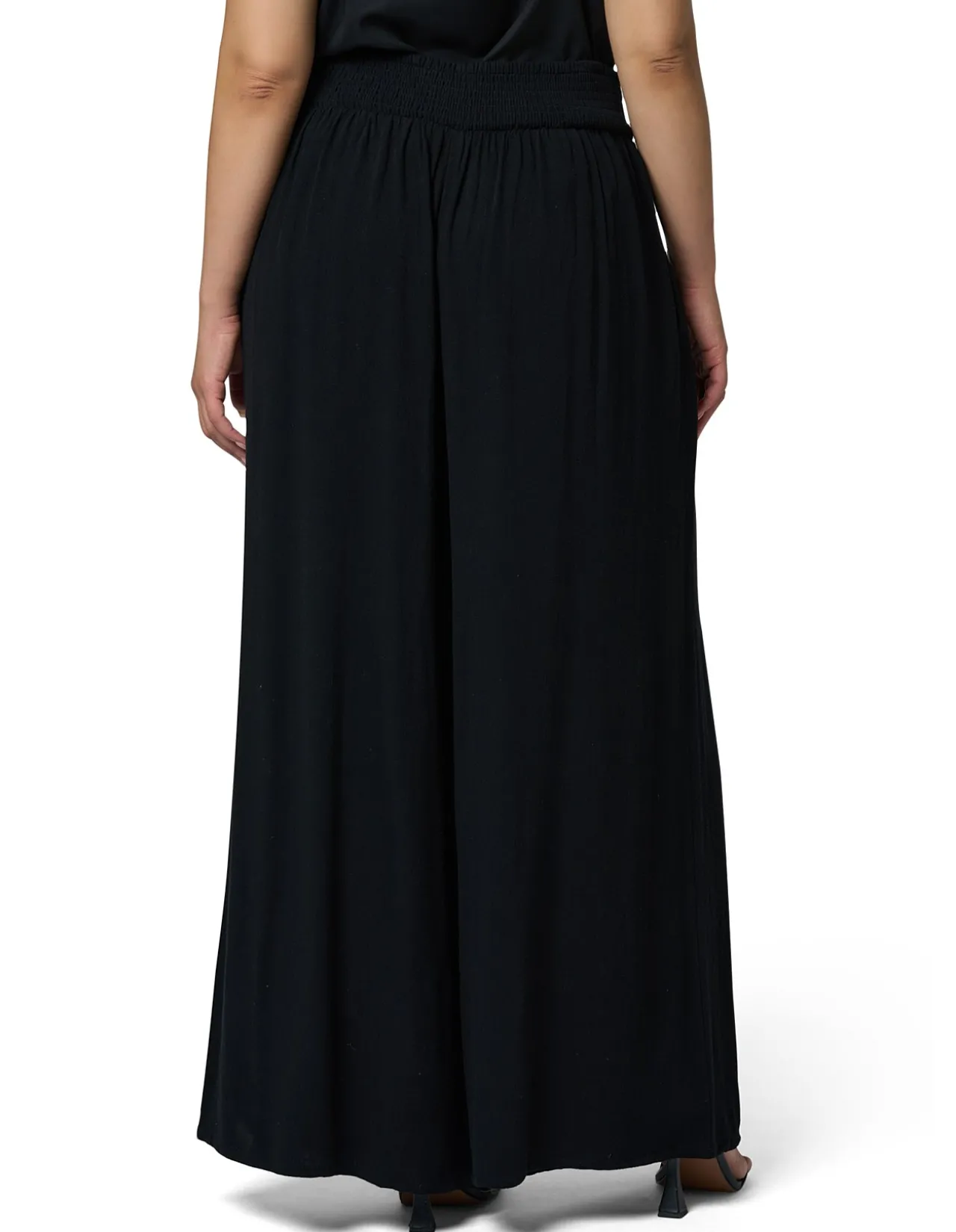 Adina High Waist Black Wide Leg Pant