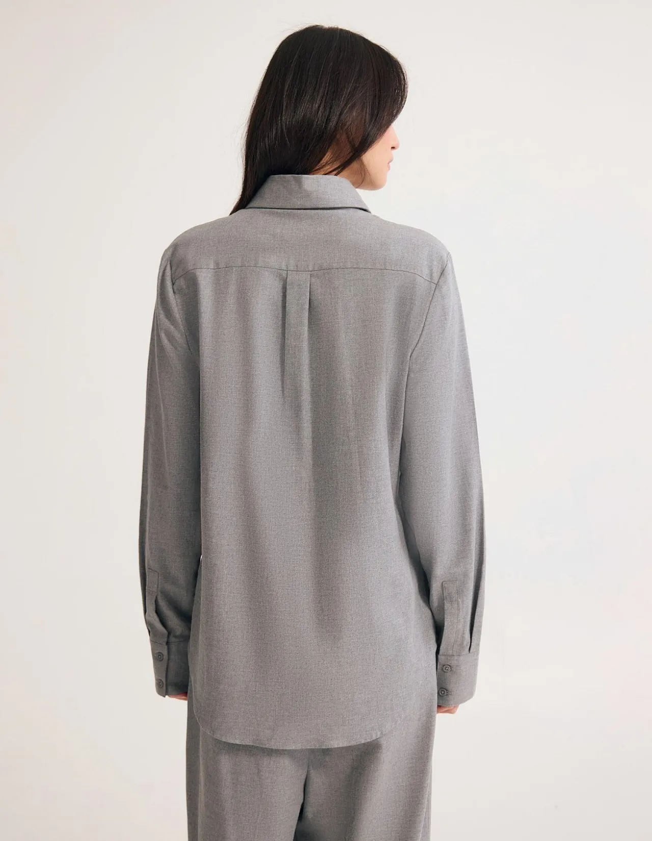 ADRIENNE EURO FABRIC OVERSIZE SHIRT