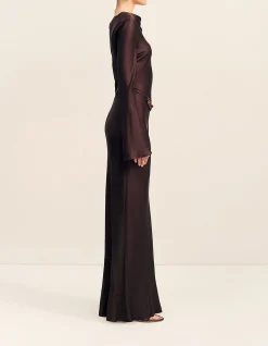 Agnes Long Sleeve Maxi Dress With Belt