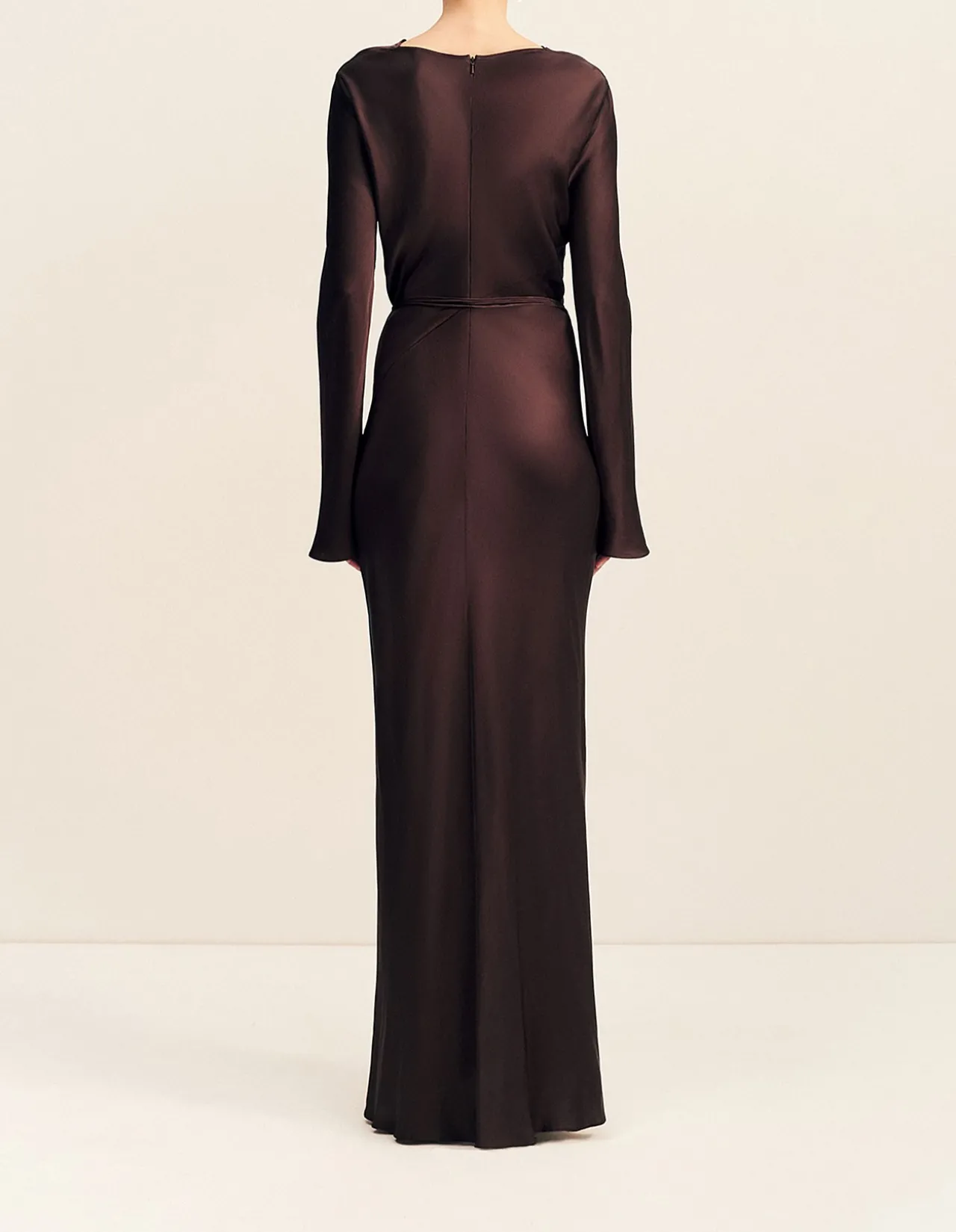 Agnes Long Sleeve Maxi Dress With Belt
