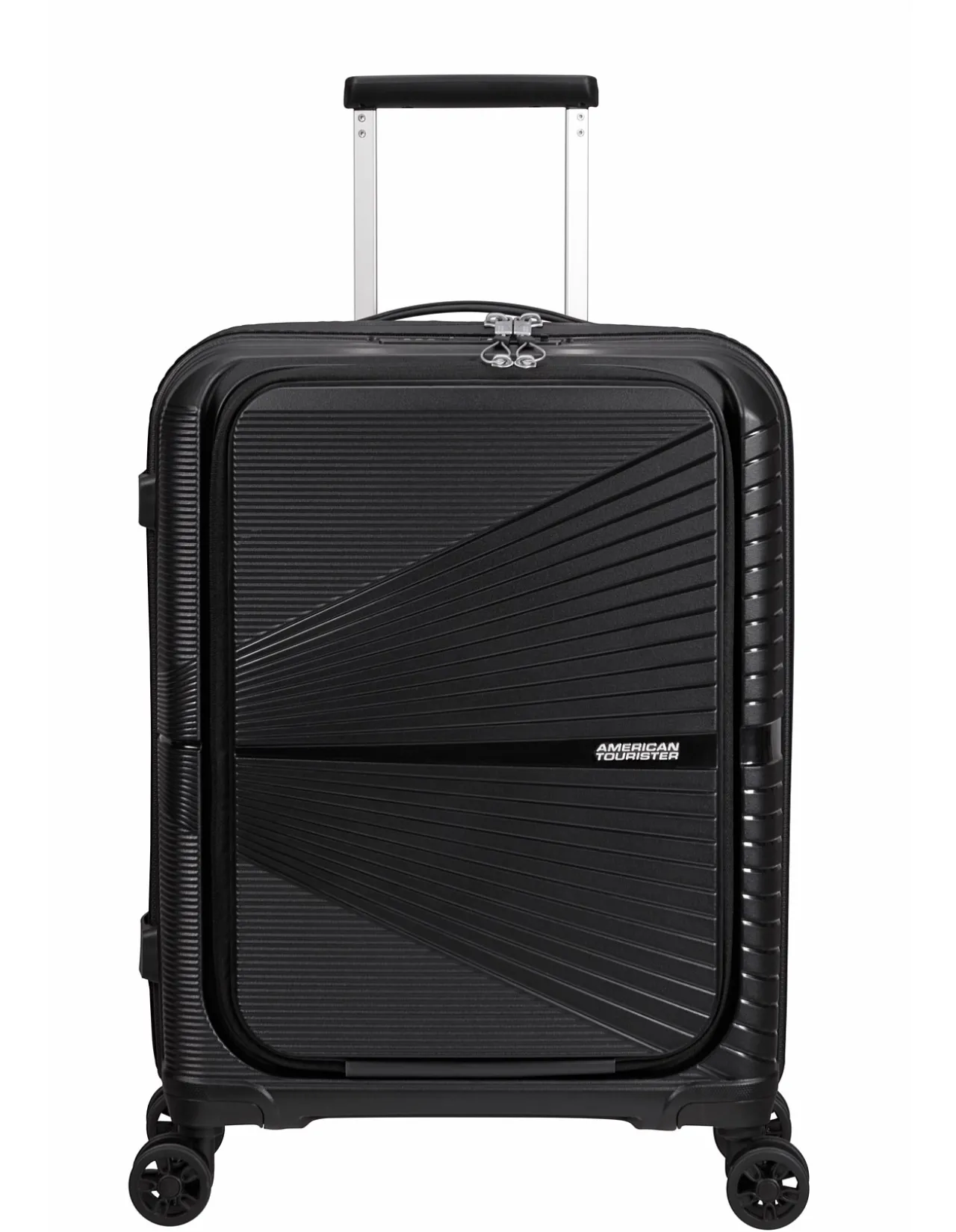 AIRCONIC 55CM FRONT 15.6" LAPTOP POCKET SUITCASE BLACK