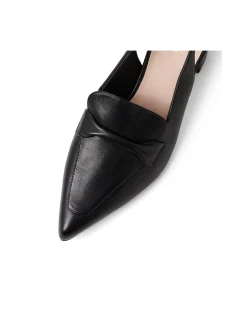 Airo Pointed Slingback Block Heel Loafers