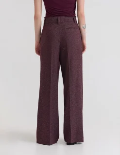 Alana Stretch Pant Eco-Friendly Straight Leg Burgundy
