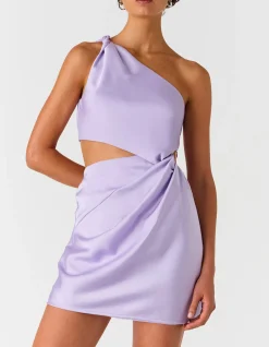 ALETHIA SATIN MINI DRESS