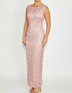 ALEXIS MAUVE LACE GOWN