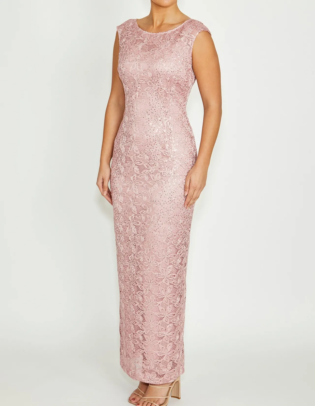 ALEXIS MAUVE LACE GOWN