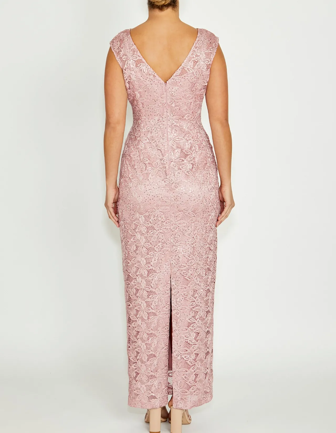 ALEXIS MAUVE LACE GOWN