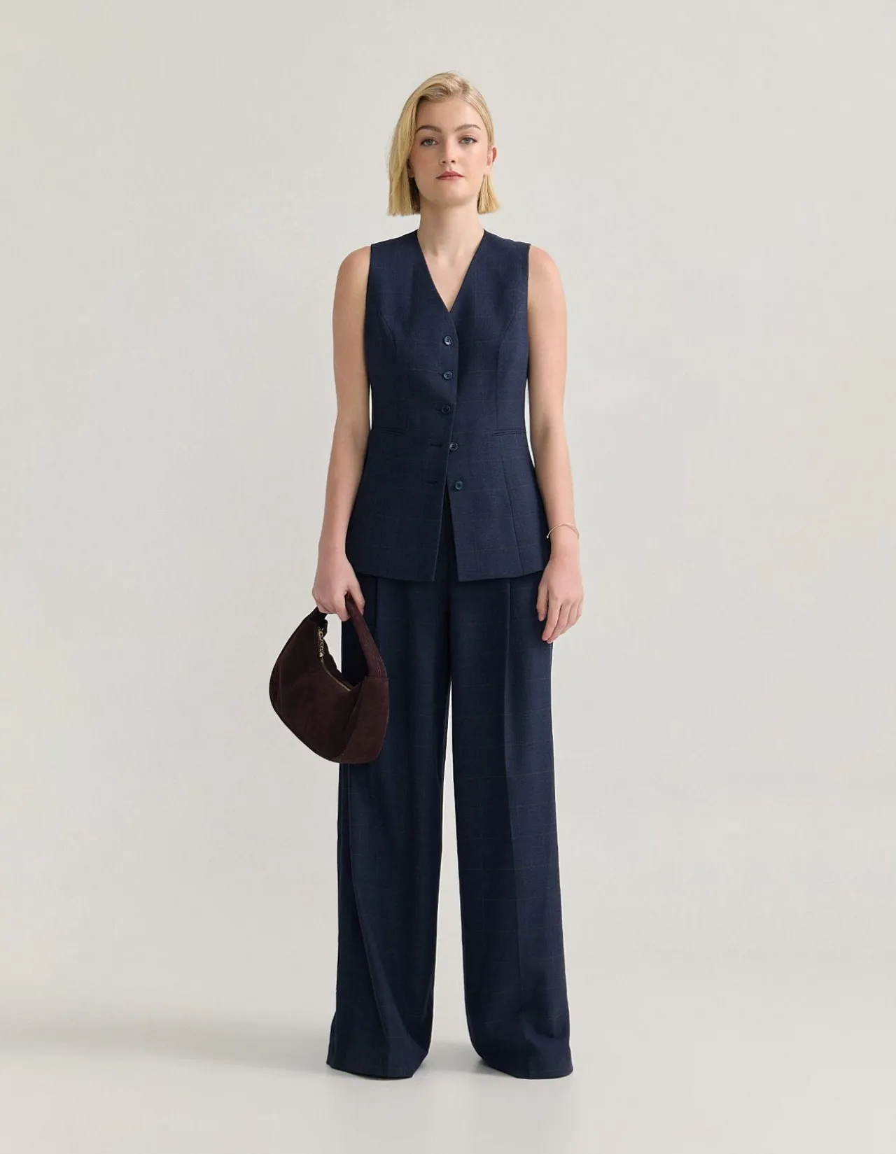 ALICE CHECKED WAISTCOAT