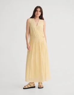 ALINA PLEATED SKIRT DRESS
