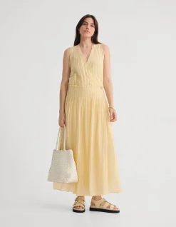 ALINA PLEATED SKIRT DRESS