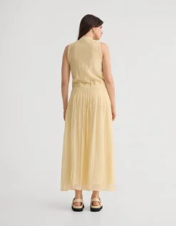 ALINA PLEATED SKIRT DRESS
