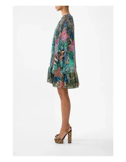 A-LINE FRILL DRESS