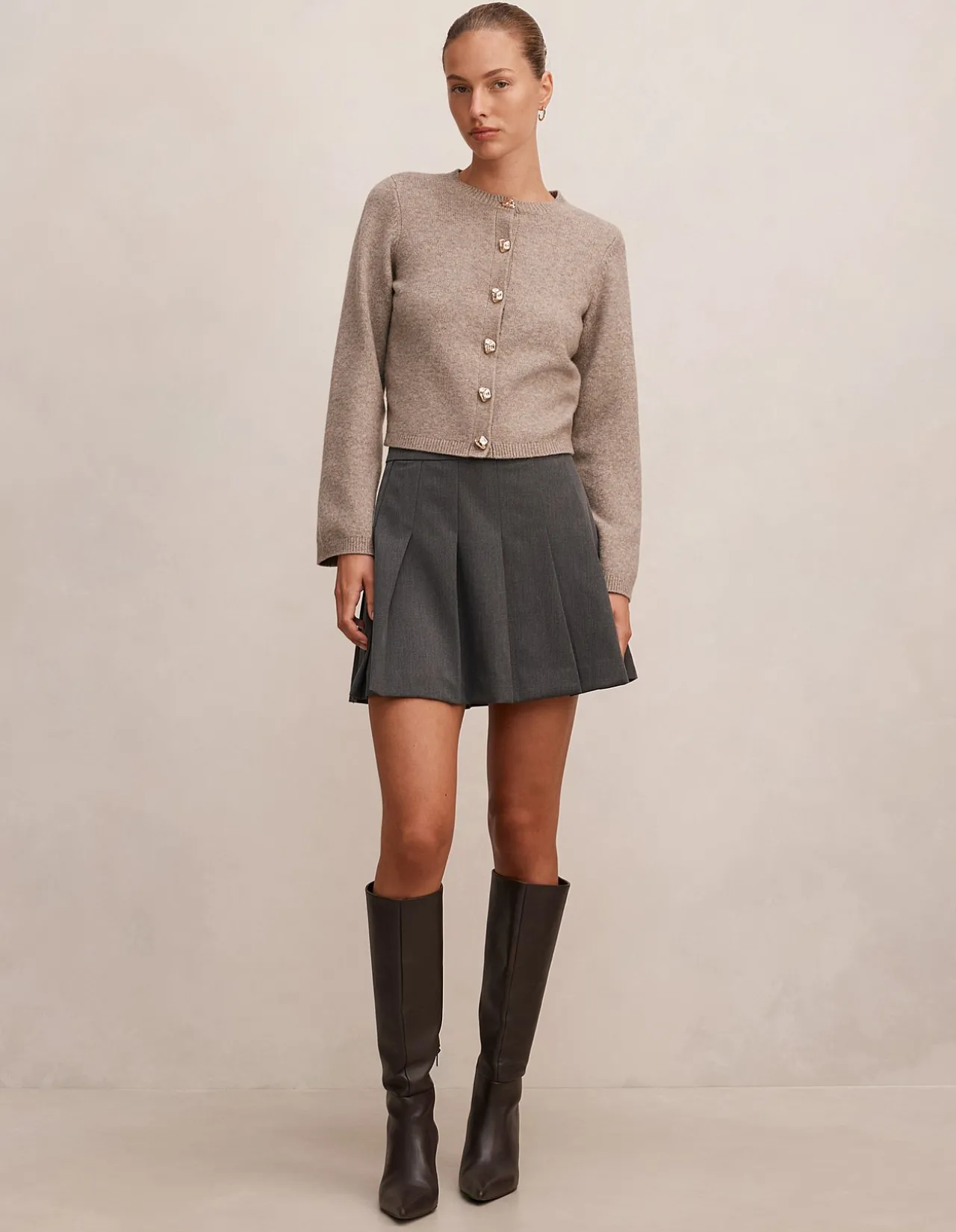 ALISHA PLEATED MINI SKIRT