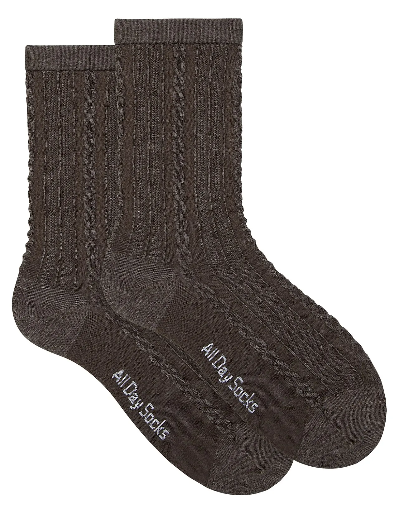 All Day Premium Fine Pattern Crew Socks