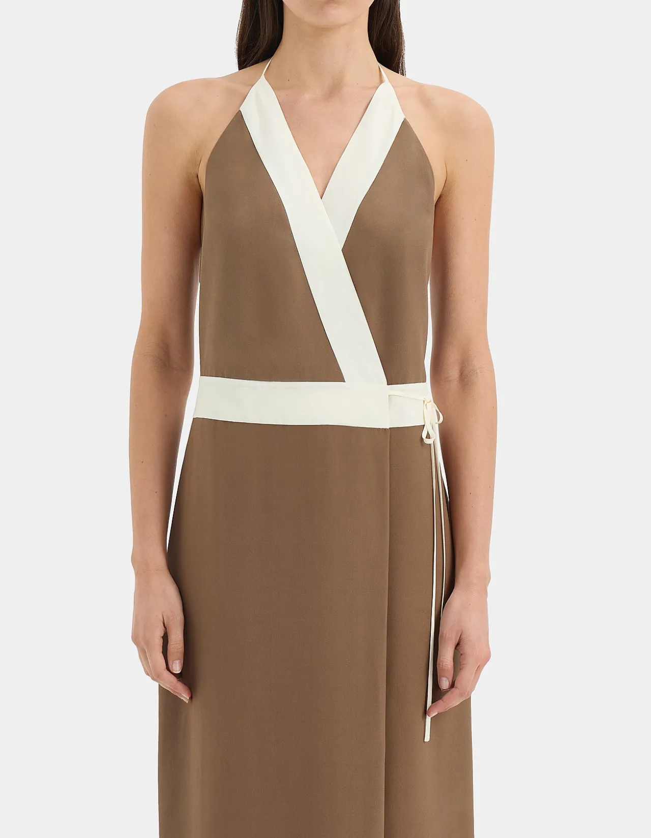 Almara Wrap Halter Dress