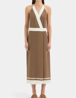 Almara Wrap Halter Dress