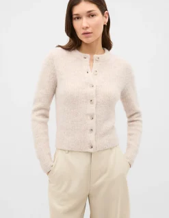 ALPACA BLEND FITTED CARDIGAN