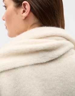 ALPACA BLEND SCARF CARDIGAN