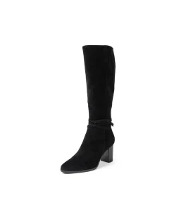 Amatis Suede High Block Heel Knee Boots