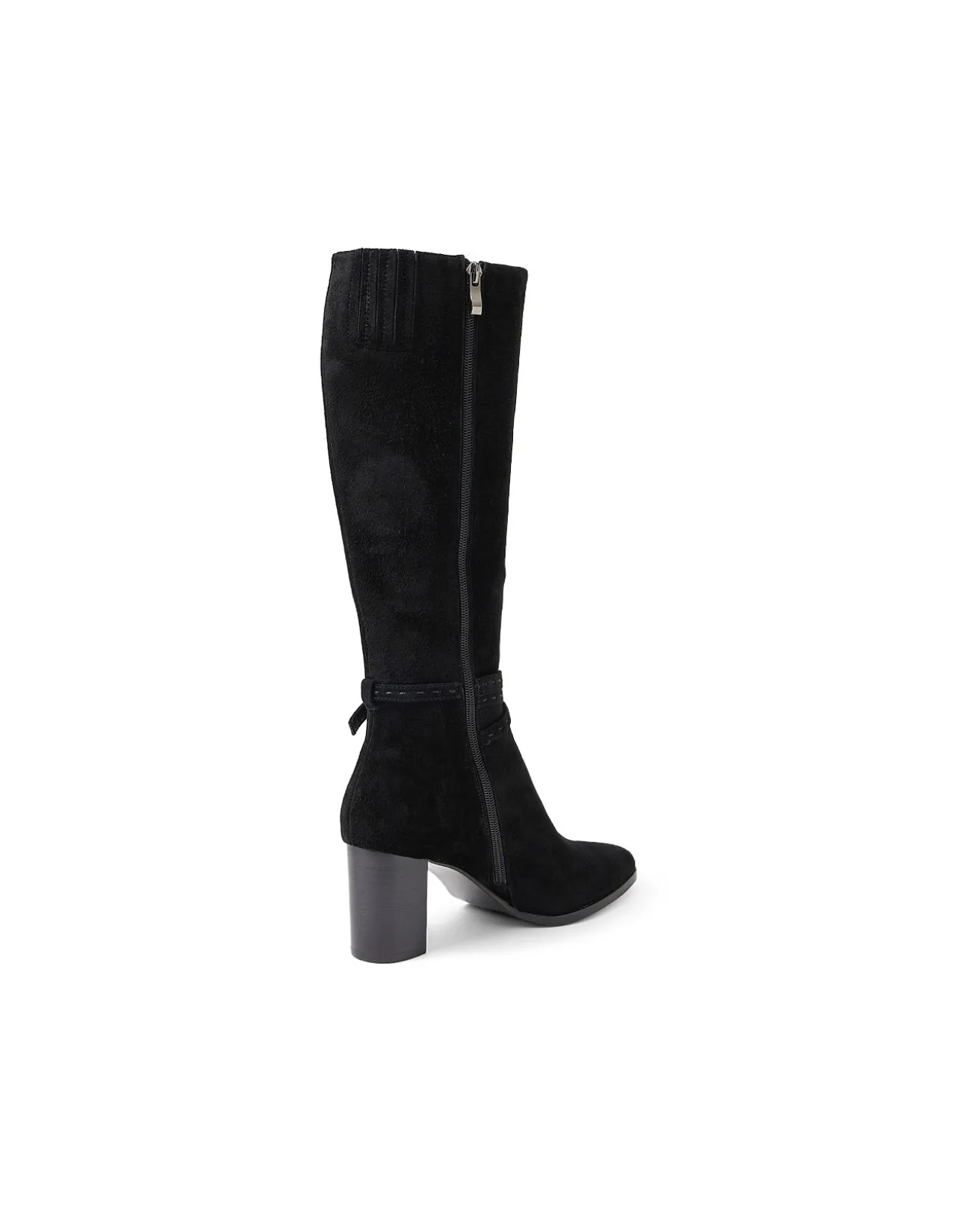 Amatis Suede High Block Heel Knee Boots
