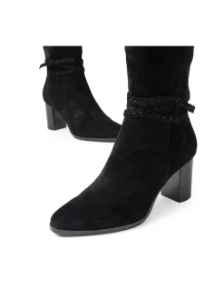 Amatis Suede High Block Heel Knee Boots