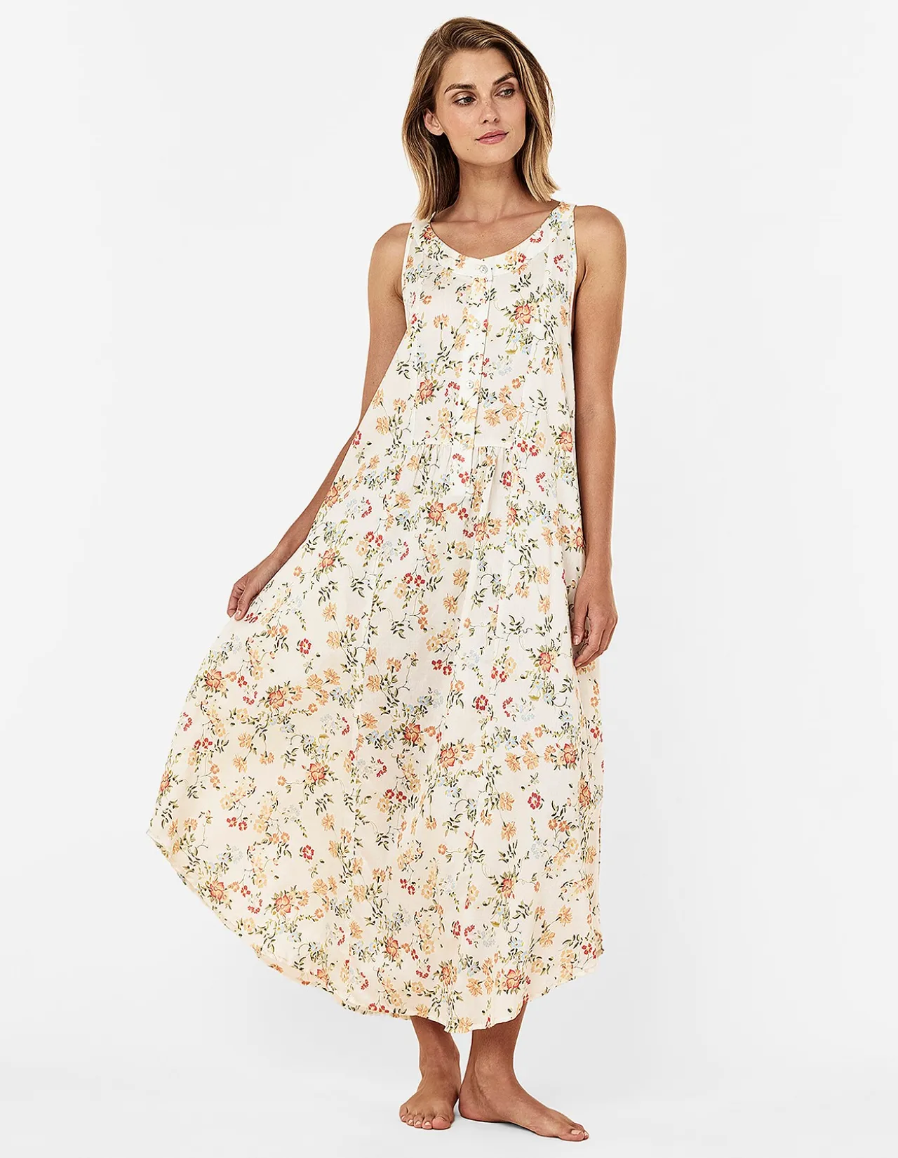Amber Panel Front Maxi Nightie