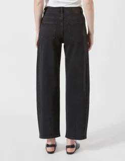 Amber Barrel Mid Rise Barrel Leg Jeans