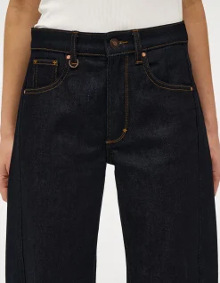 Amber Barrel Mid Rise Barrel Leg Jeans
