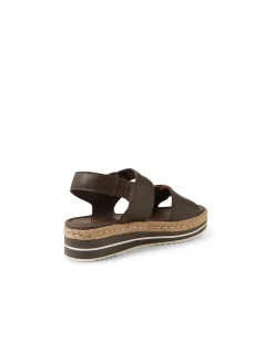 Ambian Wooden Buckle Platform Sandals