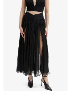 AMERIE SPLIT FRONT MAXI SKIRT