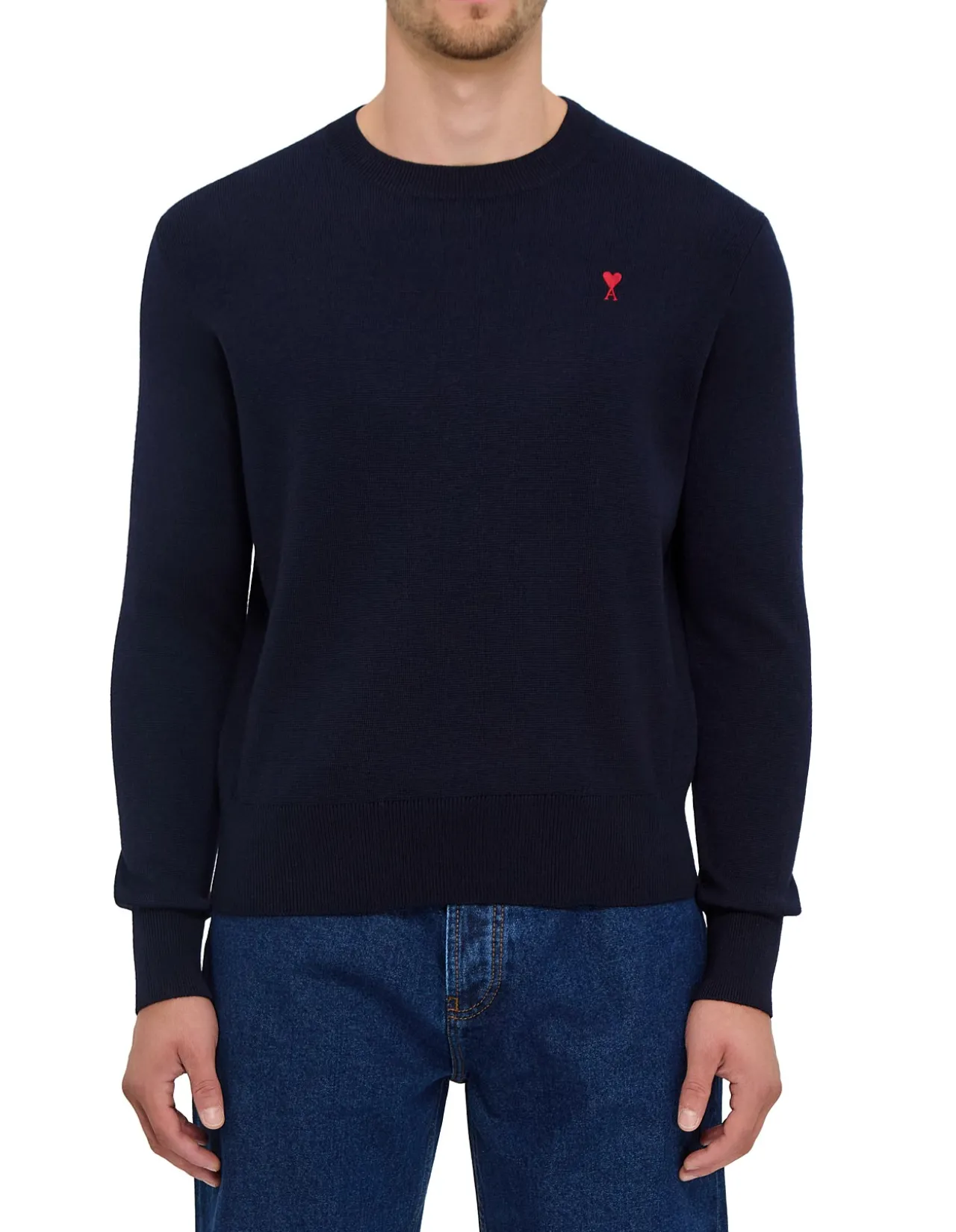 Ami De Coeur Merino Wool Crew Neck Sweater