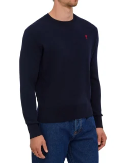 Ami De Coeur Merino Wool Crew Neck Sweater